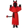 Image de Costume Halloween enfant Diable rouge en taille 5 à 6 ans (x1) REF/22065 (Fille ou Garçon) - ptit clown