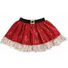 Image de Accessoire déguisement de Noël avec tutu enfant rouge avec des sequins (x1) REF/22367
