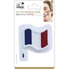 Image de Maquillage - Palette avec pinceau - Bleu, blanc, rouge - Déguisement - Supporter