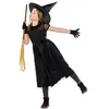 Image de déguisement sorcière noir fille - 5/6 ans - noir - ptitclown 23084