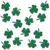 Image de 50 confettis table trèfle shamrock vert pailleté - générique 23238