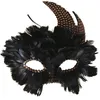 Image de masque loup plume corbeau clous steampunk adulte - générique 23373