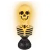 Image de buste squelette sonore lumineux 38cm noir ivoire - générique 23565