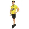 Image de Déguisement - Cycliste - Maillot jaune - T-shirt + short - Adulte - Taille S/M