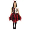 Image de Costume arlequin avec froufrou - noir, rouge - adulte - S/M - S/M PTIT CLOWN