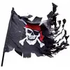 Image de Pavillon Pirate dechire - Noir