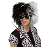 Image de Perruque Cruella - Blanc / noir