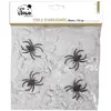 Image de Toile d'araignée décorative blanche de 113grs + 6 araignées pour la fête d'Halloween (x1) REF/32000