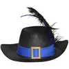 Image de Chapeau mousquetaire enfant Bleu
