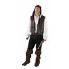 Image de Gilet Sans Manches Cow-boy Ou Pirate - Simili Cuir Marron - Taille Unique - Marron - Unique