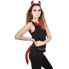 Image de Accessoire déguisement Halloween Diable rouge: 1 serre-tête + 1 noeud papillon + 1 queue REF/60125 ptit clown