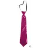 Image de Cravate à sequins - Rose - Déguisement - Clown - Fête - Ajustable - P'tit clown