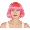 Image de Perruque carrée rose style Cabaret (x1) REF/60590 ptit clown
