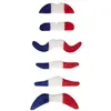 Image de 6 moustaches tricolore france supporter adulte - ptitclown 62530