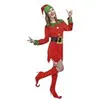 Image de Costume complet adulte femme en lutin du père Noël taille S/M (x1) REF/66073