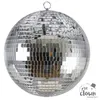 Image de Boule à facettes - Décoration - Fête - A suspendre - 30cm diamètre - Argent
