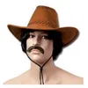 Image de Chapeau Cow Boy Imitation Nubuck Marron - Marron