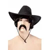 Image de Chapeau Imitation Nubuck Cow Boy Avec Surpiqures - Noir - Noir - Unique