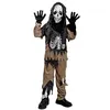 Image de déguisement squelette zombie enfant - 7/9 ans - marron - ptitclown 88358