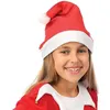 Image de bonnet père noël traditionnel feutre rouge enfant - ptitclown 90840