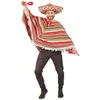 Image de Poncho Mexicain multicolore pour adulte multicolore (x1) REF/91224 Homme ou Femme