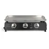 Image de Plancha gaz en acier inoxydable Livoo DOC249 7500 W Noir et gris