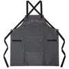 Image de Livoo, Tablier, Tablier en toile enduite et cuir