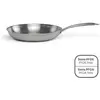 Image de Livoo Poêle en acier inoxydable 24 cm, Poêle + casserole, Argent, Gris