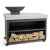 Image de Brasero Barbecue Sur Desserte Noir