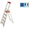 Image de Escalux - escabeau aluminium marches ultra larges 5 marches hauteur 2,99 m - conforlux
