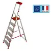 Image de Escalux - escabeau alu marches ultra larges 6 marches haut travail 3,21 m - conforlux