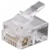 Image de Exertis Connect Fiche modulaire pour câble plat, non blindé, 6P6C (RJ12), Qté : 10- pour câble plat modulaire - non (Accessoires réseau), Réseau : accessoires