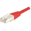 Image de Exertis Connect Câble de raccordement F/UTP, CAT.6, rouge, 1.0 m Câble de raccordement avec protection contre les (F/UTP, CAT6, 1 m), Câble réseau