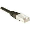 Image de Exertis Connect Câble de raccordement F/UTP, CAT.5e, noir, 3,0 m Câble de raccordement avec protection contre les (F/UTP, CAT5e, 3 m), Câble réseau