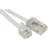 Image de Cordon Téléphonique Rj11 Vers Rj45 Blanc - 5.00m