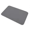 Image de Tapis de bain 45 x 75 cm microfibre unie vitamine Anthracite Douceur d'Intérieur