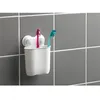 Image de panier de douche a ventouses fortes plastique