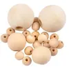 Image de Lot de Perles en Bois "A Peindre" 12cm Naturel