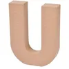 Image de Décoration Murale "Lettres Carton U" 18cm Naturel