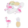 Image de Lot de 10 Embellisseurs Adhésifs "Tropical" Blanc