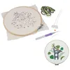 Image de Kit Complet Punch Needle "Paresseux" 21cm Blanc