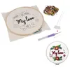 Image de Kit Complet Punch Needle "My Love" 21cm Blanc