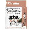 Image de Suspensions perles en bois Bonhomme de neige