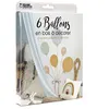 Image de 6 ballons en bois + fil de jute