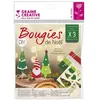 Image de 3 bougies pour bûche de Noël à faire soi-même