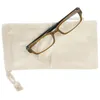 Image de Etui à lunettes beige en coton à décorer - 10 x 20 cm