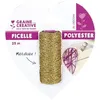 Image de Bobine de ficelle métalisée or 25m - graine créative