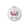 Image de Kit Tambour a Broder Licorne en Bois