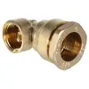 Image de Coude Laiton 90° Femelle (15/21) 1/2"" Acs Raccordement Pour Pe Ø20