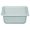 Image de Aluminium et plastique cuvette 29 carre 5l5*gris mouchete*riv.